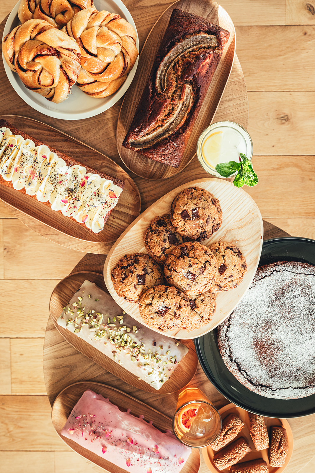 Homemade pastries and cakes at Calum Brussels